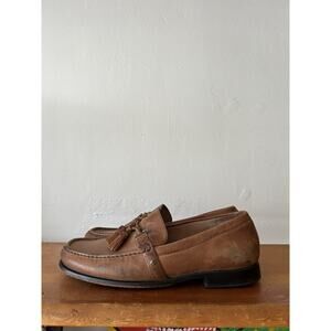 Men’s Polo Ralph Lauren Leather Loafers Arscott Horsebit Tassel Brown Size 11 D